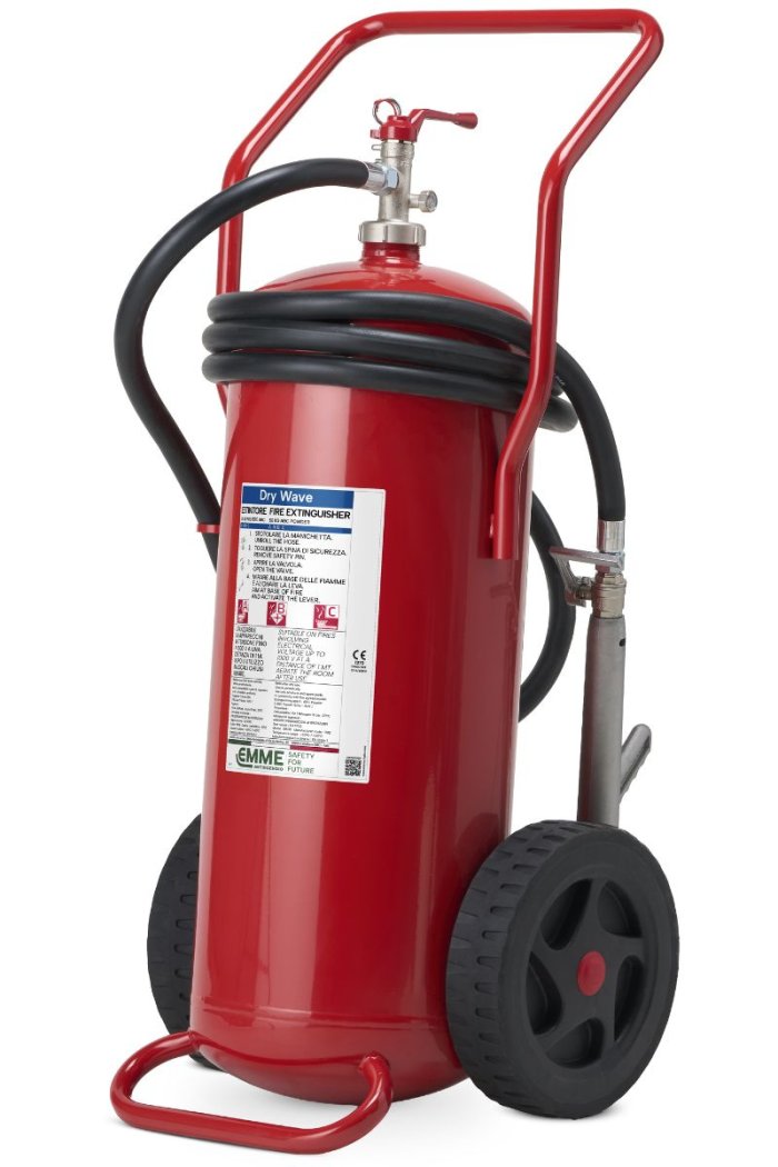 Extincteur à poudre ABC sur roues 50 kg — Dry Wave