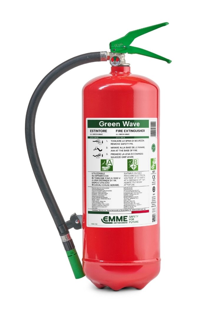 Extincteur mousse sans fluor Green Wave 6 L — GW6P
