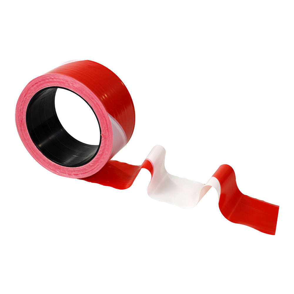 Ruban haute résistance non adhésif 50 mm x 100 m rouge/blanc NOVAP 3055016