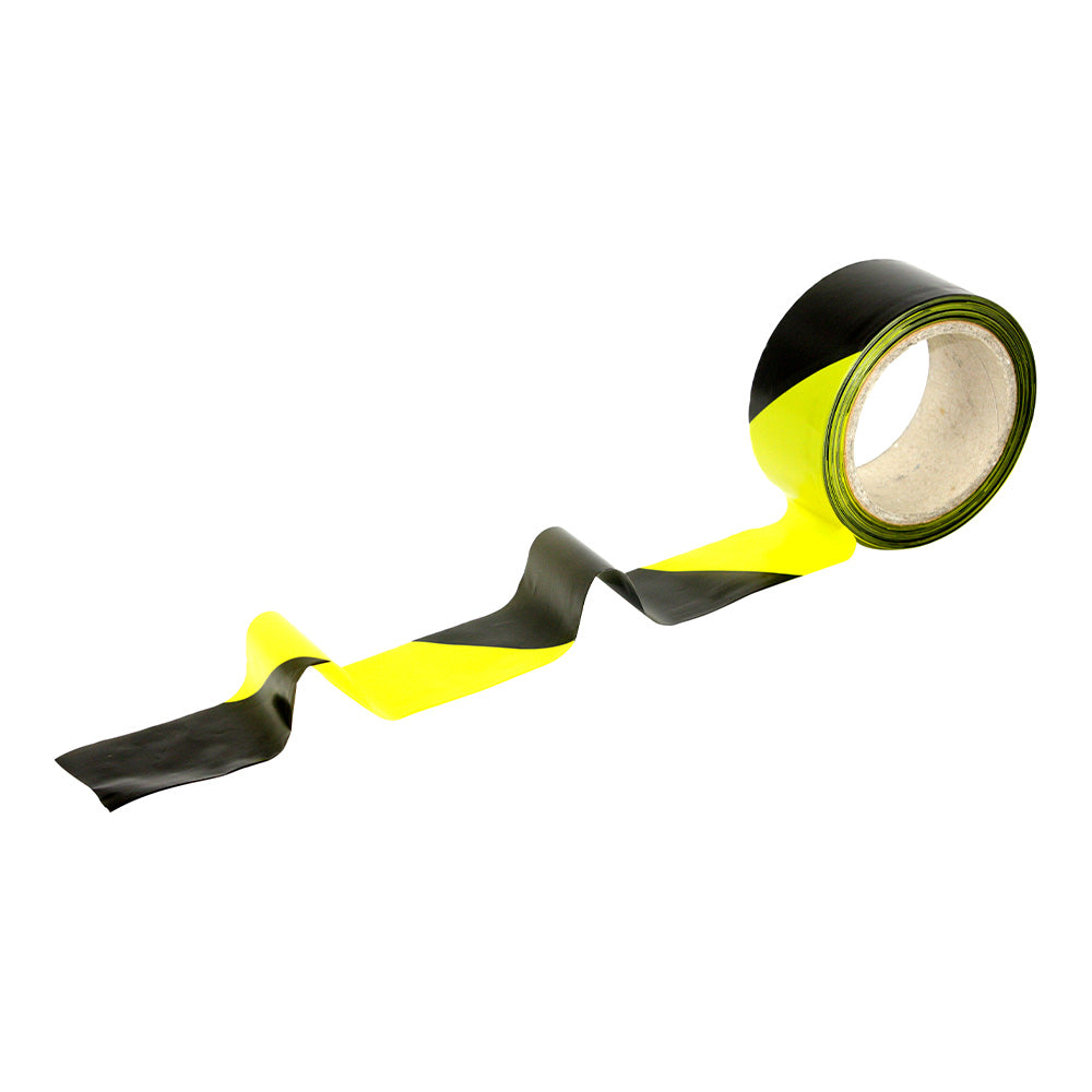 Ruban haute résistance non adhésif 50 mm x 100 m jaune/noir NOVAP 3060003