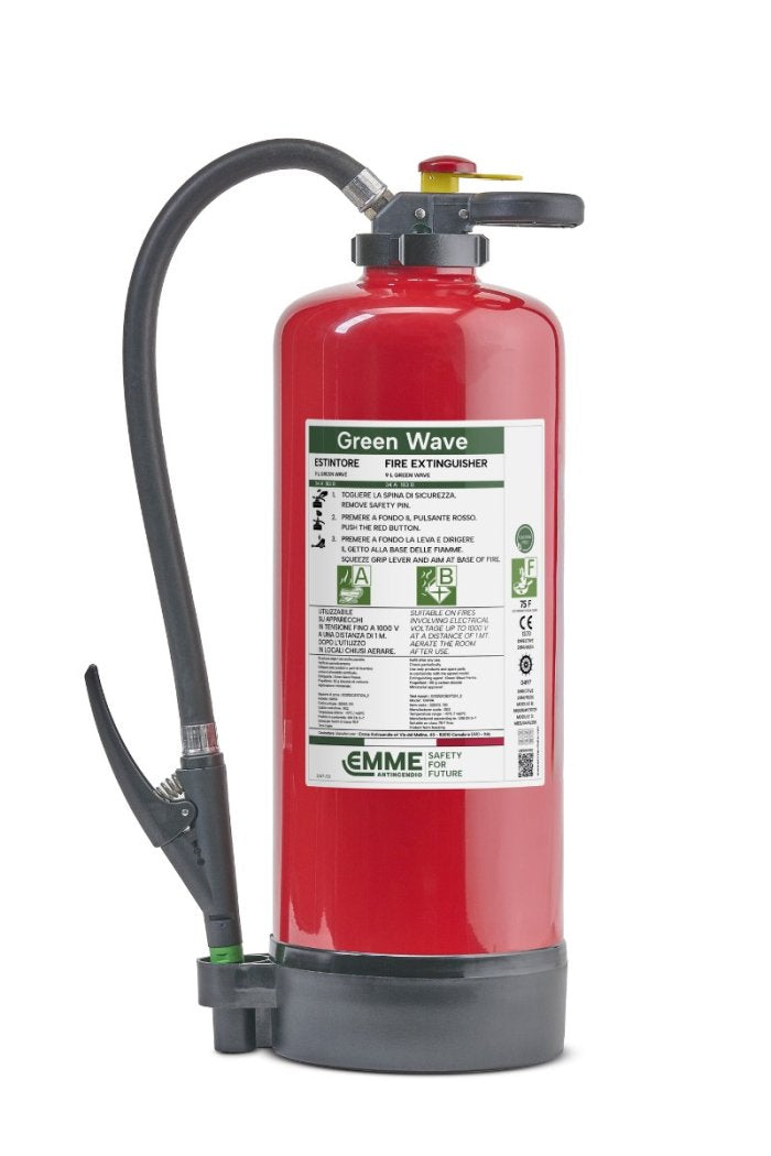 Extincteur mousse sans fluor Green Wave 9 L — GW9A