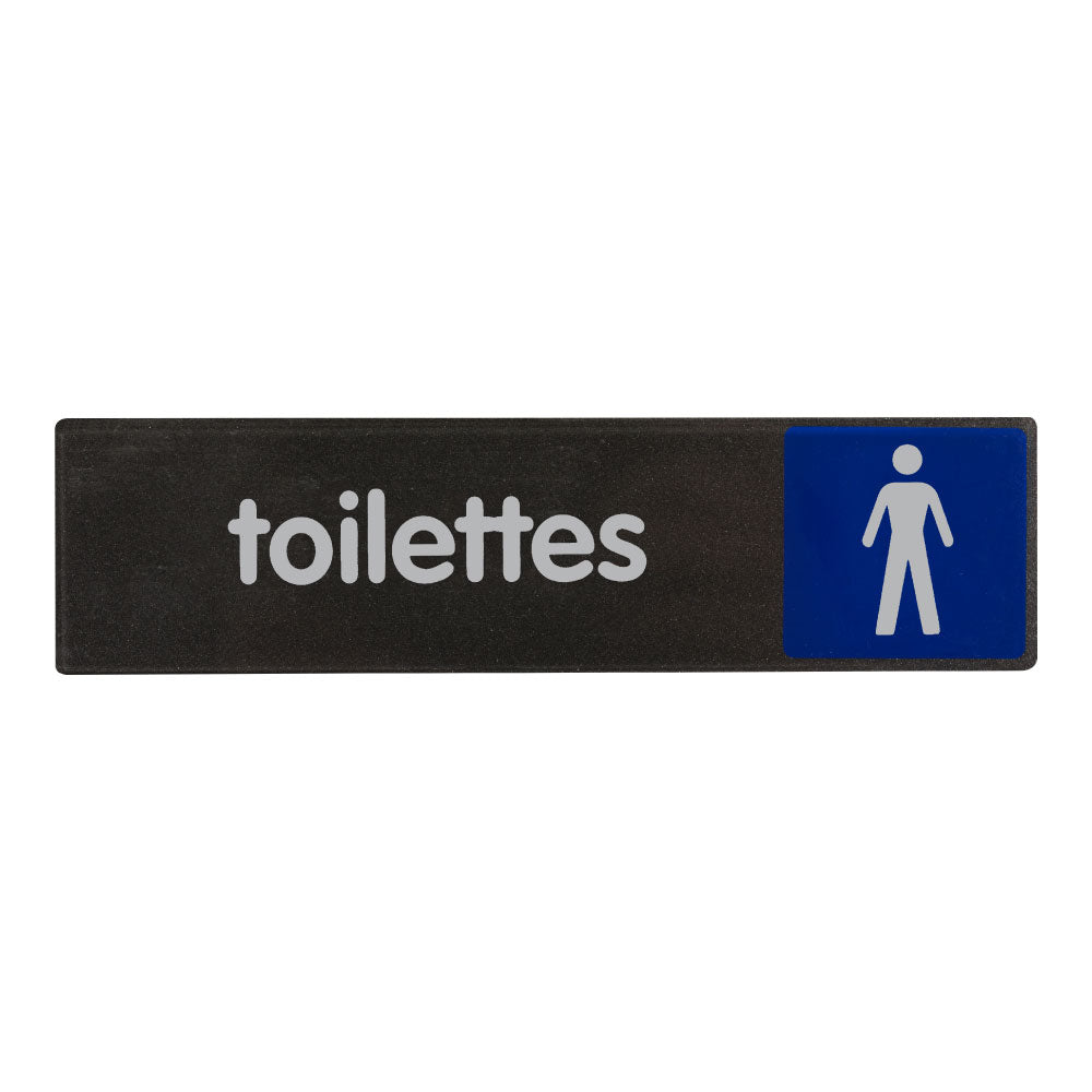 Plaque de porte « Toilettes hommes » Access 170 x 45 mm NOVAP 4037578