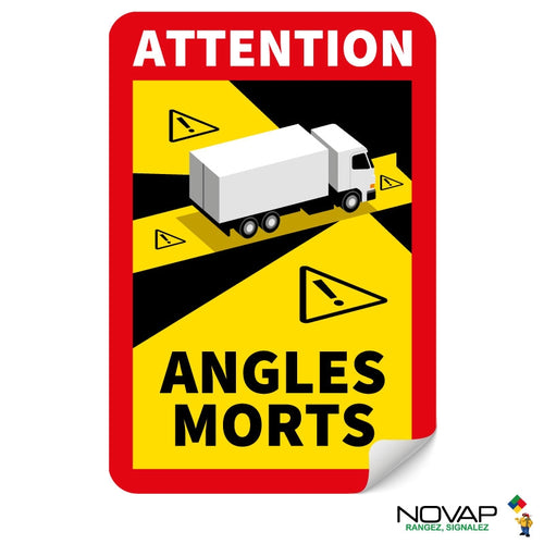 Adhésif angles morts pour camion 250 x 170 mm NOVAP 4631011