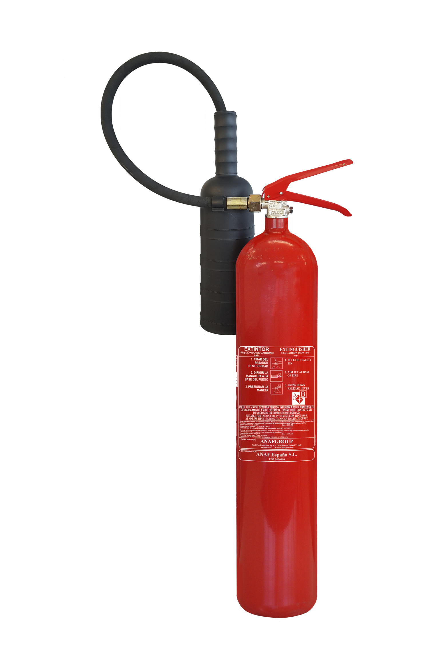 EXTINCTEUR A CO2 5KG NF ANAF CS5-AB - Sécurité incendie | FMCI Côte d'Ivoire