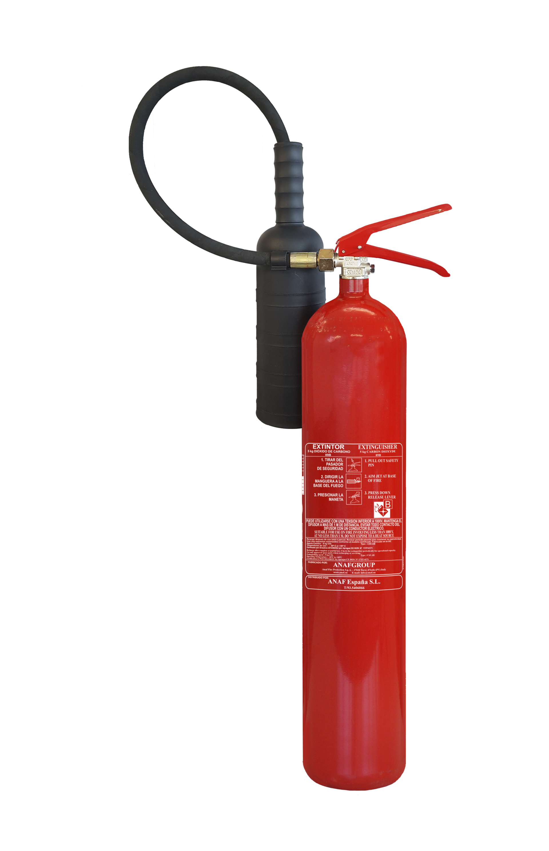 EXTINCTEUR A CO2 5KG NF ANAF CS5-AB