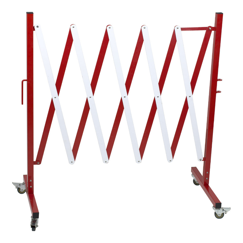 Barrière de chantier extensible modulable rouge/blanc NOVAP 8000226