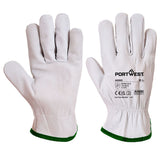 Gant de manutention Driver en cuir ovin gris Portwest A260 - FMCI Abidjan