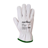 Gant de manutention Driver en cuir ovin gris Portwest A260 - FMCI Abidjan