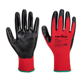 Gant de manutention Flexo Grip rouge et noir enduit nitrile Portwest A310 chez FMCI Abidjan