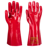 Gant de protection étanche en PVC rouge Portwest A435 longueur 35 cm chez FMCI Abidjan