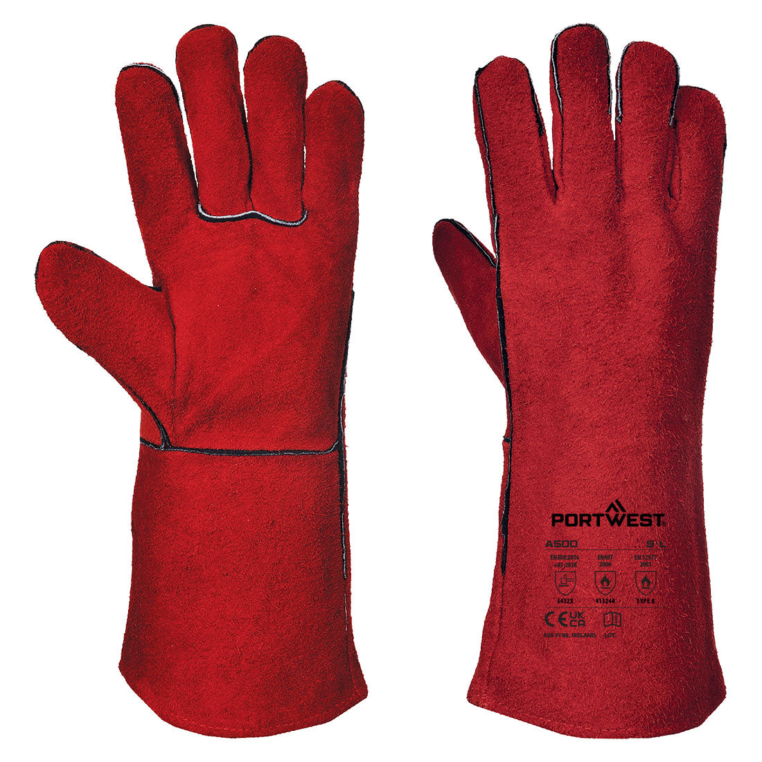 GANT SOUDEUR ROUGE PORTWEST A500 - Protection des mains | FMCI Côte d'Ivoire