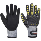 Gant de protection anti-coupure et anti-choc gris et noir Portwest A722 chez FMCI Abidjan