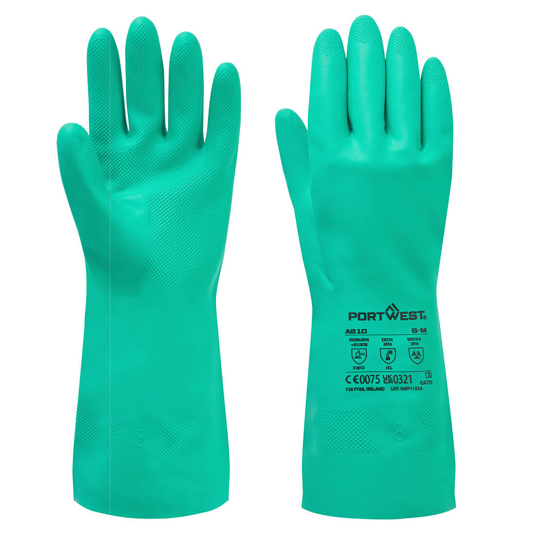 GANT NITROSAFE CHIMIQUE VERT PORTWEST A810 - Protection des mains | FMCI Côte d'Ivoire