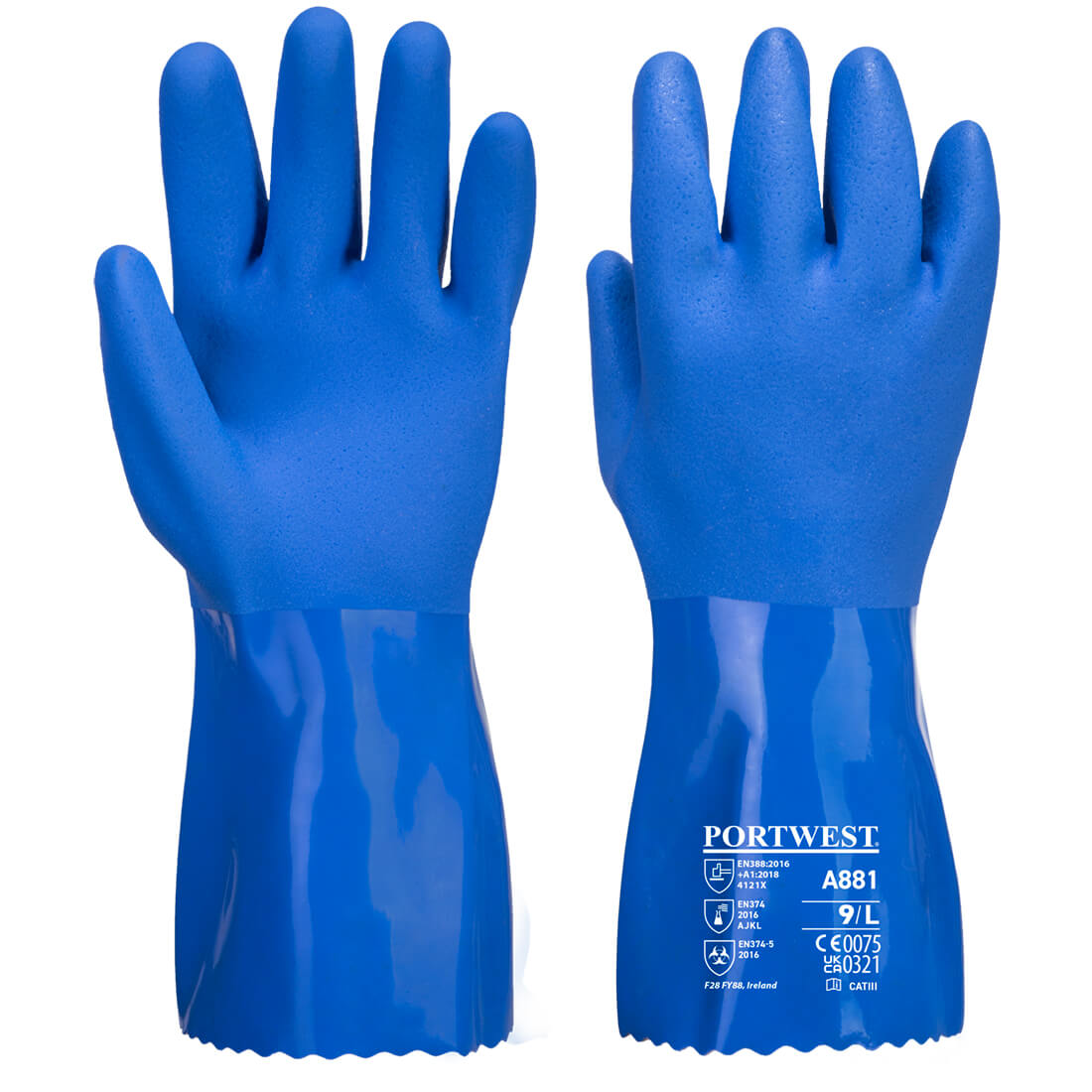 GANT MARINE CHIMIE PVC ULTRA BLEU PORTWEST A881 - Protection des mains | FMCI Côte d'Ivoire