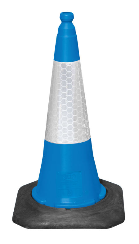 Cône de signalisation JSP Dominator rouge 50cm deux bandes - FMCI Abidjan