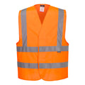 GILET HAUTE-VISIBILITÉ BAUDRIER DOUBLE CEINTURE ORANGE PORTWEST C470