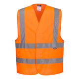 GILET HAUTE-VISIBILITÉ BAUDRIER DOUBLE CEINTURE ORANGE PORTWEST C470 - Vêtements de protection | FMCI Côte d'Ivoire