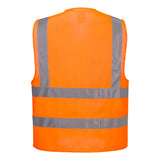 GILET HAUTE-VISIBILITÉ BAUDRIER DOUBLE CEINTURE ORANGE PORTWEST C470 - Vêtements de protection | FMCI Côte d'Ivoire
