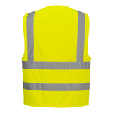 GILET HAUTE-VISIBILITÉ BAUDRIER DOUBLE CEINTURE JAUNE PORTWEST C470 - Vêtements de protection | FMCI Côte d'Ivoire