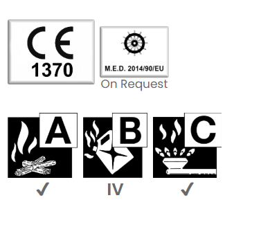 EXTINCTEUR A POUDRE 50KG SUR CHARIOT PRESSION PERMANENTE ABC MED
