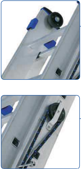ECHELLE A CORDE 2 PLANS 2 x 18 MARCHES HAUT 9.49m 150KG GIERRE REF ALC18