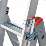 ECHELLE TRANSFORMABLE A 3 ELEMENTS EN ALU 3 x 9 MARCHES 150KG MAX HAUT 5,69m