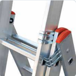 ECHELLE TRANSFORMABLE A 3 ELEMENTS EN ALU 3 x 9 MARCHES 150KG MAX HAUT 5,69m