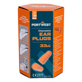 BOUCHONS D'OREILLE EN MOUSSE PU (30 PAIRES) ORANGE PORTWEST EP13 - Protection auditive | FMCI Côte d'Ivoire