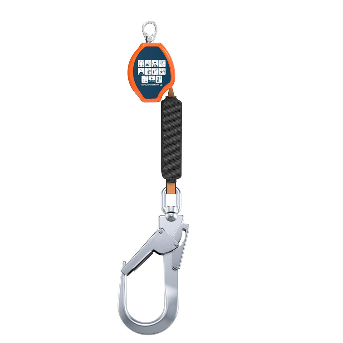 LIGNE DE VIE AUTO-RÉTRACTABLE 2M 140KG PORTWEST FP80