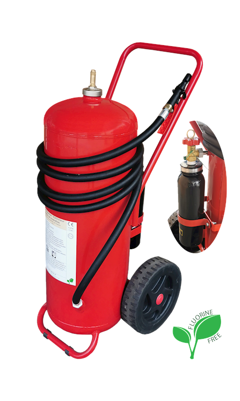 EXTINCTEUR SUR ROUE 50L A MOUSSE SANS FLUOR PRESSION AUXILIAIRE ANAF FG50-WNM FF - Sécurité incendie | FMCI Côte d'Ivoire