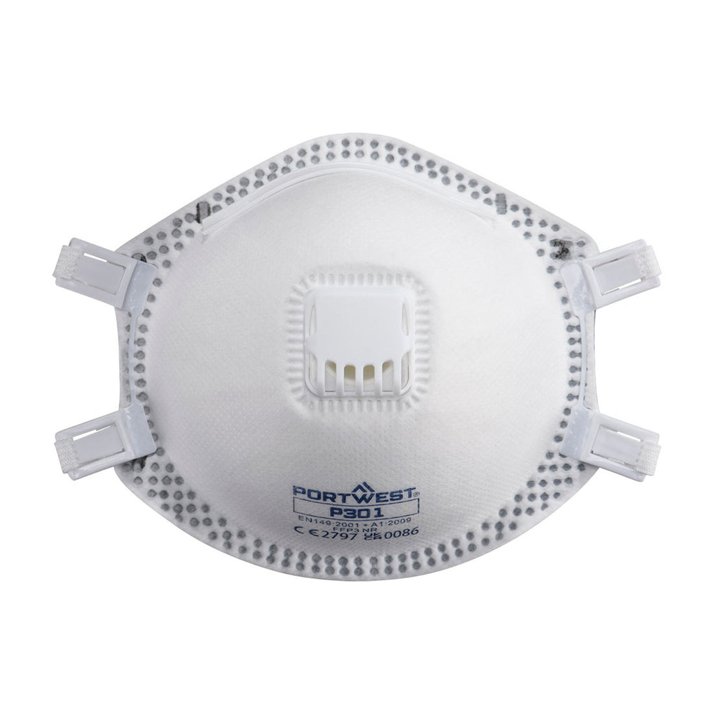 Masque FFP3 avec valve (10 pcs) PORTWEST P301