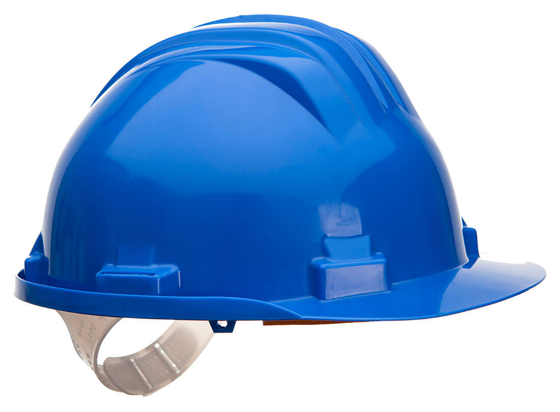 Casque de chantier Work Safe bleu Portwest PS61 disponible chez FMCI Abidjan