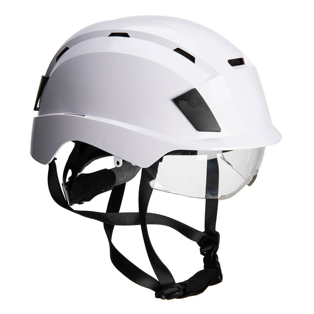 Casque Portwest PS80 avec lunettes intégrées – blanc - FMCI Abidjan