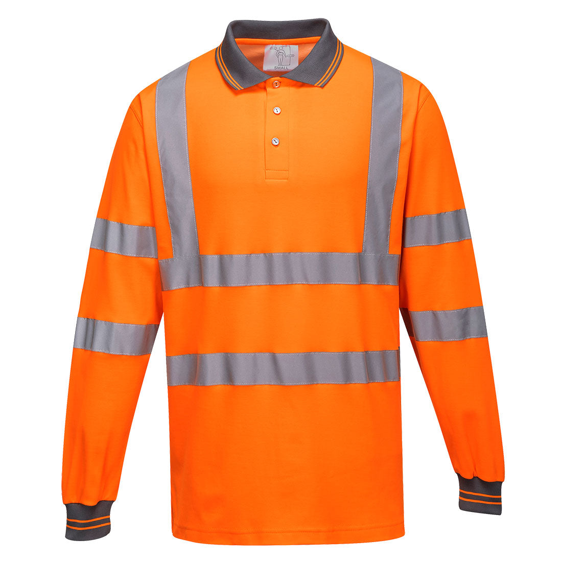 POLO COTON MAJORITAIRE MANCHES LONGUES ORANGE PORTWEST S271 - Vêtements de protection | FMCI Côte d'Ivoire