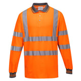 POLO COTON MAJORITAIRE MANCHES LONGUES ORANGE PORTWEST S271 - Vêtements de protection | FMCI Côte d'Ivoire