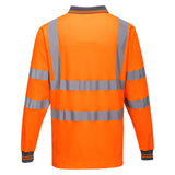 POLO COTON MAJORITAIRE MANCHES LONGUES ORANGE PORTWEST S271 - Vêtements de protection | FMCI Côte d'Ivoire