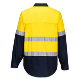 Chemise manches longues bicolore jaune et bleu Portwest MA801 - FMCI Abidjan