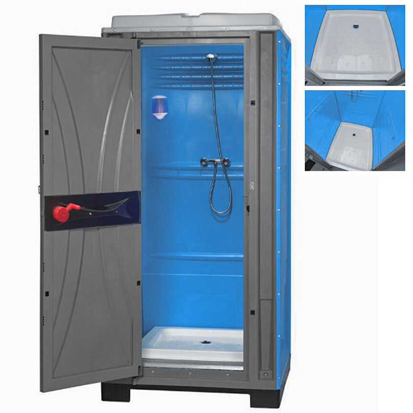 CABINE DE DOUCHE CUBE PORTABLE + DISTRIBUTEUR DE SAVON ET DE DESINFECTANT + KIT DE LAVAGE