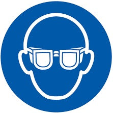Panneau « Lunettes de protection obligatoires » – Ø300 mm – Réf. PANN0164