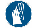 PANNEAU SIGNALETIQUE "GANTS DE PROTECTION OBLIGATOIRE" Ø300mm REF 622537